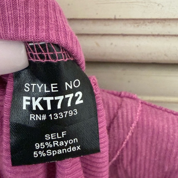 POL Lavender Ribbed Bodysuit - Picture 5 of 5